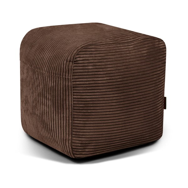 Tmavě hnědý manšestrový sedací vak Plus 50 Lounge – SLOWDOWN