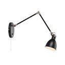 Černá nástěnná lampa Markslöjd House, délka ramene 84,5 cm