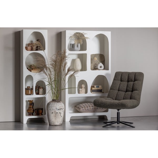 Bílá knihovna 48x180 cm Caz – WOOOD-image-1