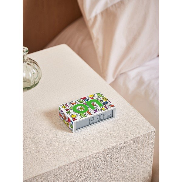 Digitální stolní budík Flip+ Lexon x Keith Haring - Happy – Lexon-image-1