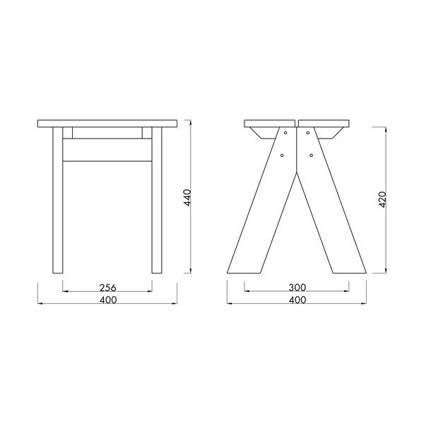 Tmavě hnědá dřevěná zahradní židle Navo – noo.ma-image-4