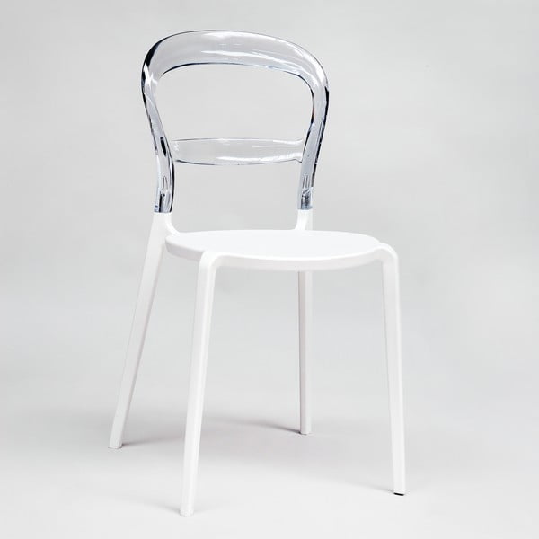 Židle Thalassa Transparent/White