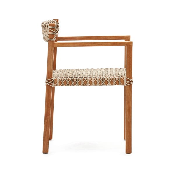 Jídelní židle z umělého ratanu v přírodní barvě v sadě 2 ks Giverola – Kave Home-image-2