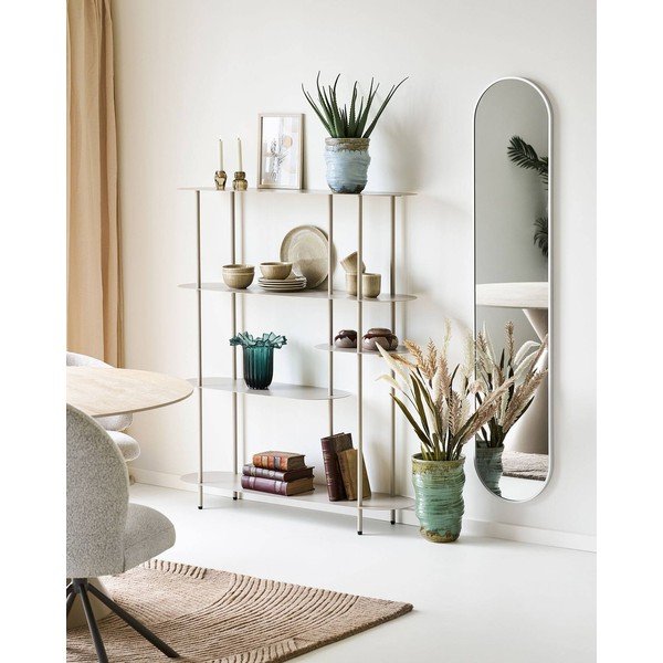 Béžový kovový regál 118x139x31 cm Rieti – House Nordic-image-1