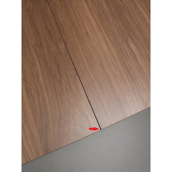 Rozkládací jídelní stůl s přídavnou deskou v dekoru ořechu 90x180 cm Montreux - II. jakost – Actona-image-3