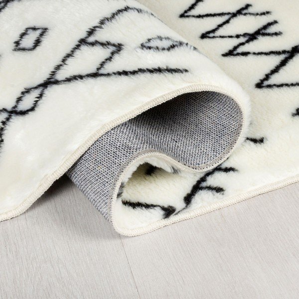 Bílý pratelný koberec 120x170 cm Adil – Flair Rugs-image-2