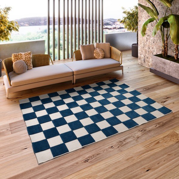 Modrý/krémový vnitřní a venkovní koberec 160x230 cm Cuadros – Universal-image-1