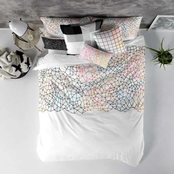 Bavlněný povlak na peřinu Blanc Net, 200 x 200 cm-image-2