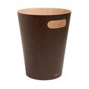 Hnědý kancelářský odpadkový koš 7,5 l Woodrow – Umbra