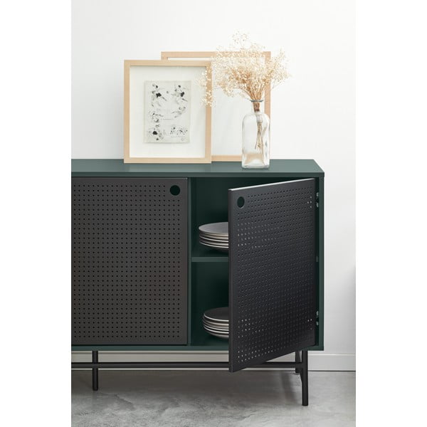 Černo-zelená komoda Teulat Punto, šířka 150 cm-image-2