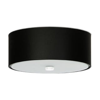 Černé stropní svítidlo s textilním stínidlem ø 30 cm Herra – Nice Lamps