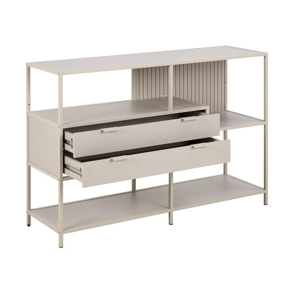 Šedá knihovna 114x78x35 cm Seaford – Actona-image-2