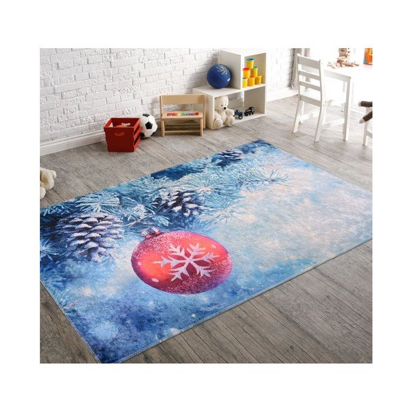 Modrý koberec Vitaus Decorations, 80 x 120 cm