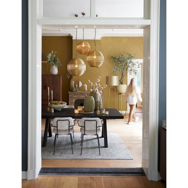 Závěsné svítidlo ve zlaté barvě s kovovým stínidlem ø 45 cm Pilka – Light & Living-image-2