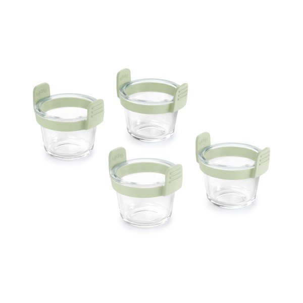 Skleněné formy do horkovzdušné fritézy v sadě 4 ks ø 9,5 cm – Lékué