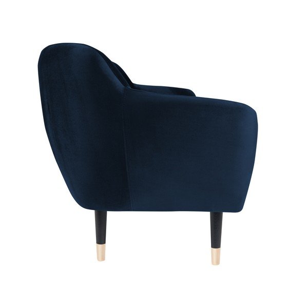 Tmavě modrá pohovka s černými nohami Mazzini Sofas Amelie, 158 cm-image-3