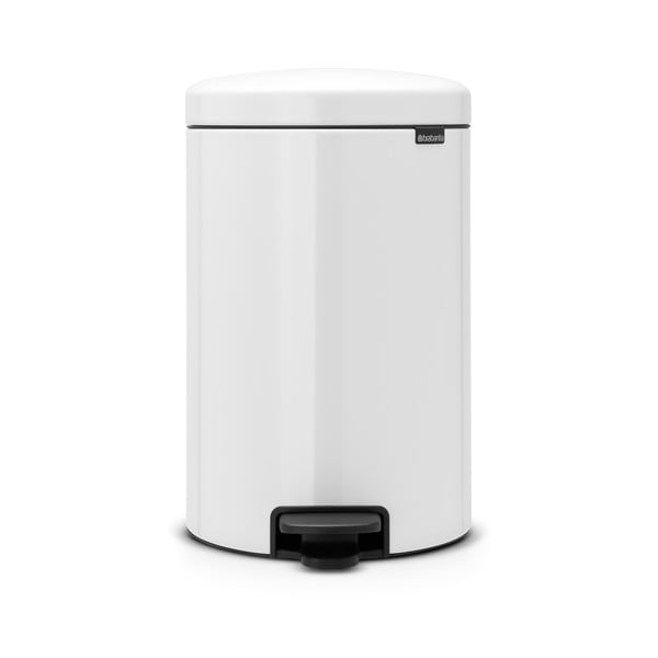 Bílý nášlapný ocelový odpadkový koš 20 l NewIcon – Brabantia-image-3