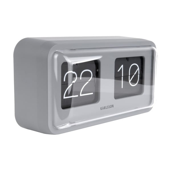Šedé stolní hodiny Karlsson Bold Flip-image-1