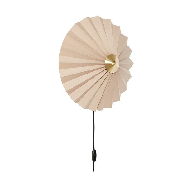 Béžové nástěnné svítidlo do zásuvky ø 48 cm Pliss – Hübsch-image-2