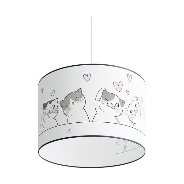 Bílé dětské svítidlo Puss – Sollux