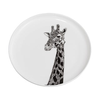 Bílý porcelánový talíř Maxwell & Williams Marini Ferlazzo Giraffe, ø 20 cm