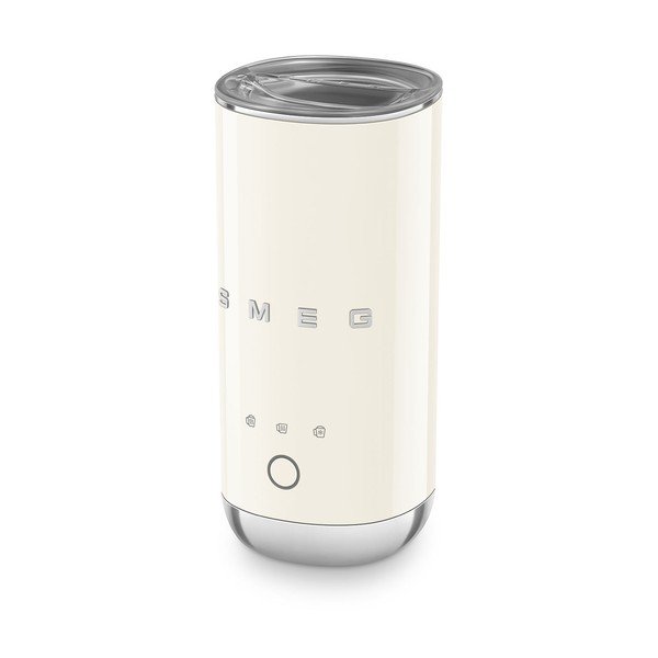 Krémový plastový elektrický šlehač mléka 120 ml – SMEG
