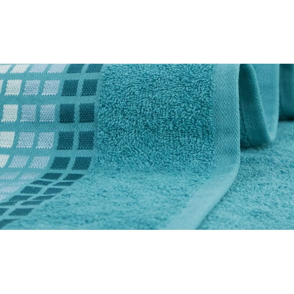 Modrý bavlněný ručník 50x100 cm Darwin – My House-image-1