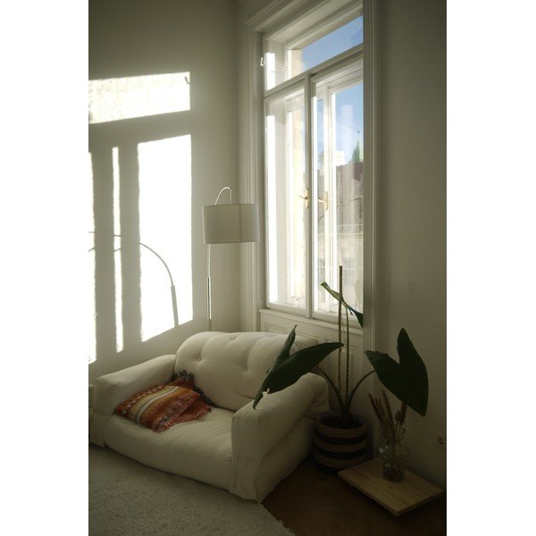 Žlutá rozkládací pohovka 140 cm Hippo - Karup Design-image-4