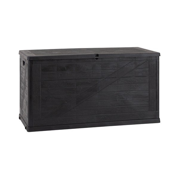 Antracitový zahradní úložný box Wood – Toomax