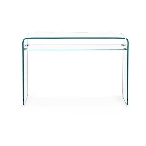 Skleněný konzolový stolek 35x110 cm Iride – Bizzotto-image-2