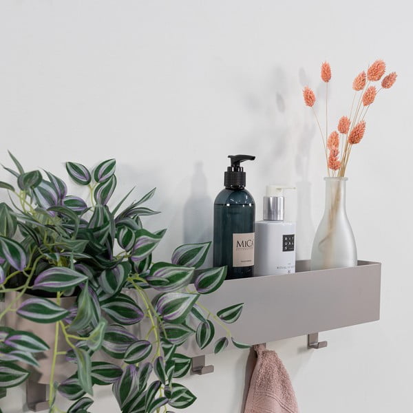 Taupe nástěnná ocelová koupelnová polička Multi – Spinder Design-image-3