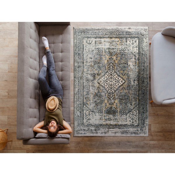 Šedý koberec Universal Alana Boho, 140 x 200 cm-image-1