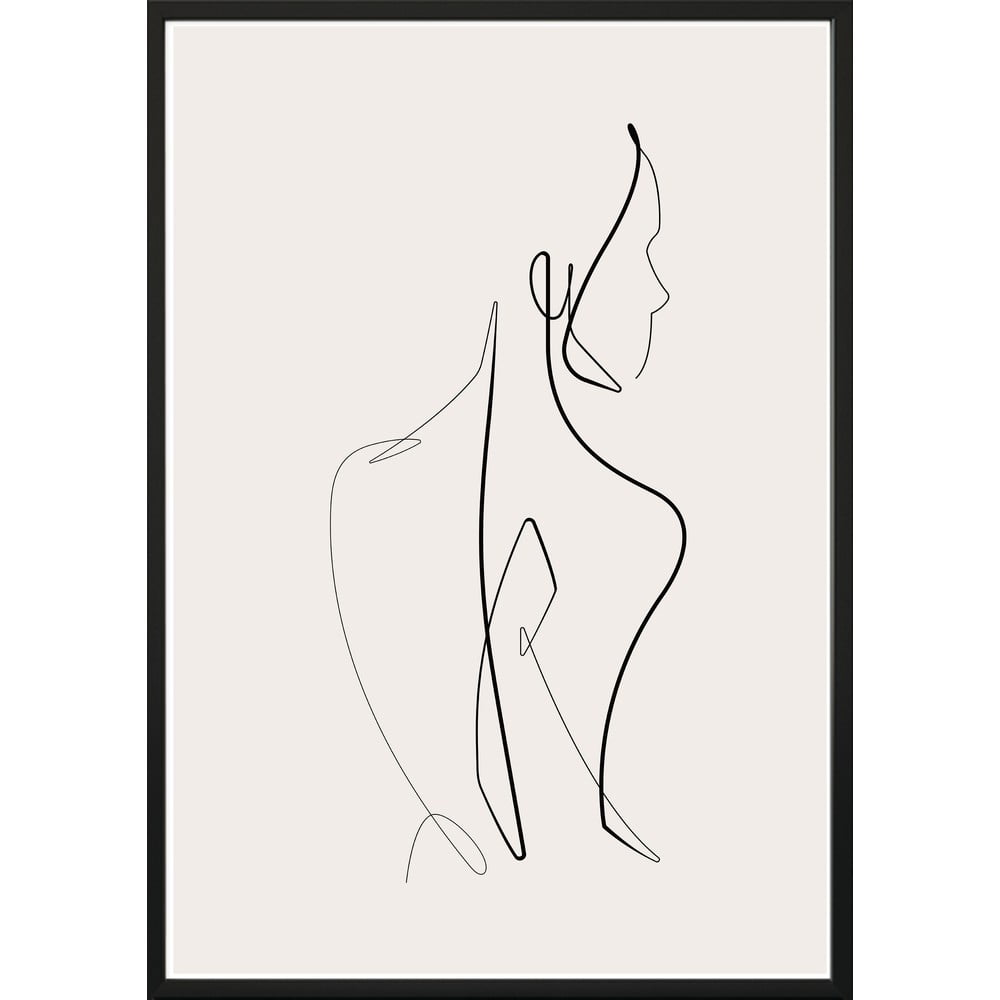 Plakát v rámu 40x50 cm Sketchline Naked – DecoKing