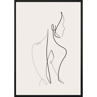 Nástěnný plakát v rámu SKETCHLINE/NAKED, 70 x 100 cm