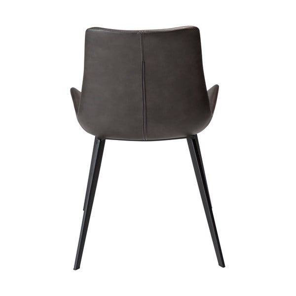 Šedá jídelní židle z imitace kůže DAN–FORM Denmark Hype-image-3