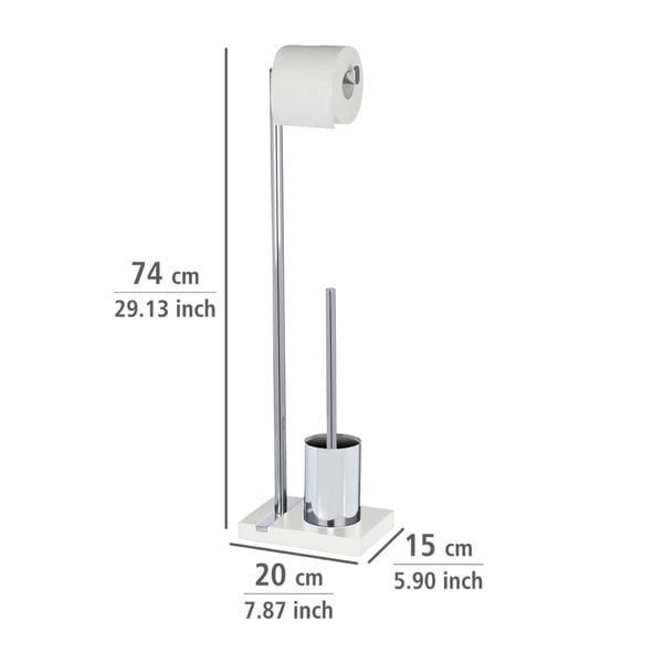 Toaletní kartáč s držákem na toaletní papír Wenko Noble-image-1