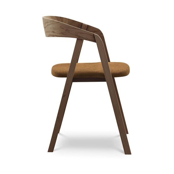 Jídelní křeslo z masivního dřeva v terakotové barvě Erika – Makamii-image-2