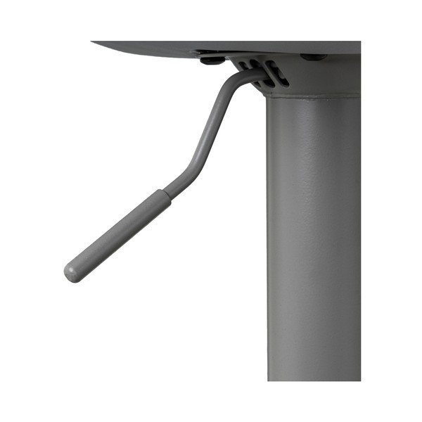 Šedé barové židle s nastavitelnou výškou z imitace kůže v sadě 2 ks (výška sedáku 56,5 cm) – Casa Selección-image-3