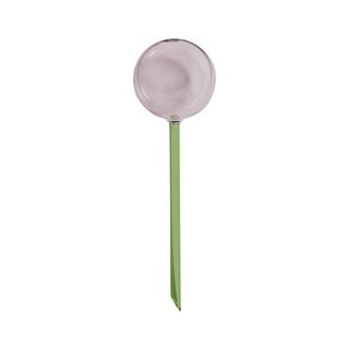 Zeleno-růžová skleněná zavlažovací koule Flora - Hübsch