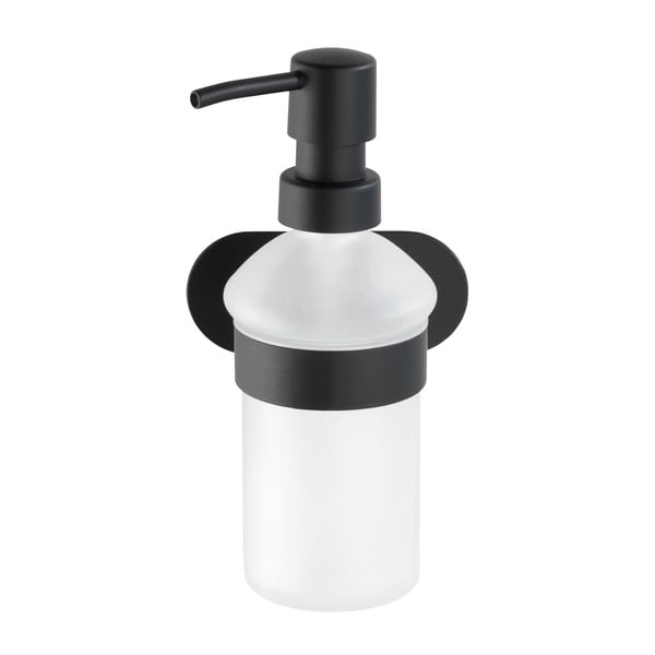 Nástěnný dávkovač na mýdlo s matně černým držákem z nerezové oceli Wenko Orea Turbo-Loc®-image-2