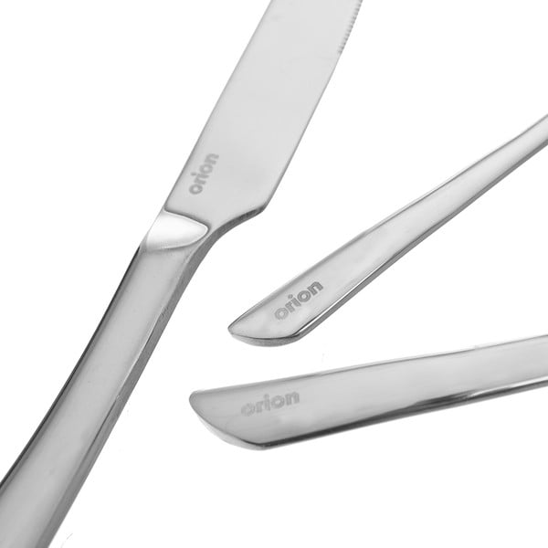 Nerezový příbor 24 ks ve stříbrné barvě Shape – Orion-image-4