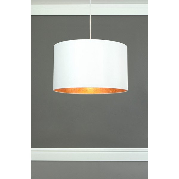 Bílé stropní svítidlo s vnitřkem v měděné barvě Sotto Luce Mika, ⌀ 40 cm-image-1
