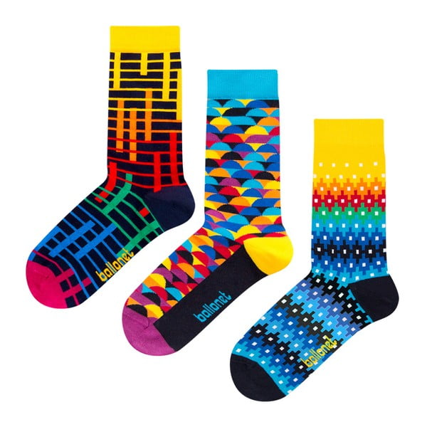 Dárková sada ponožek Ballonet Socks Color, velikost 41–46