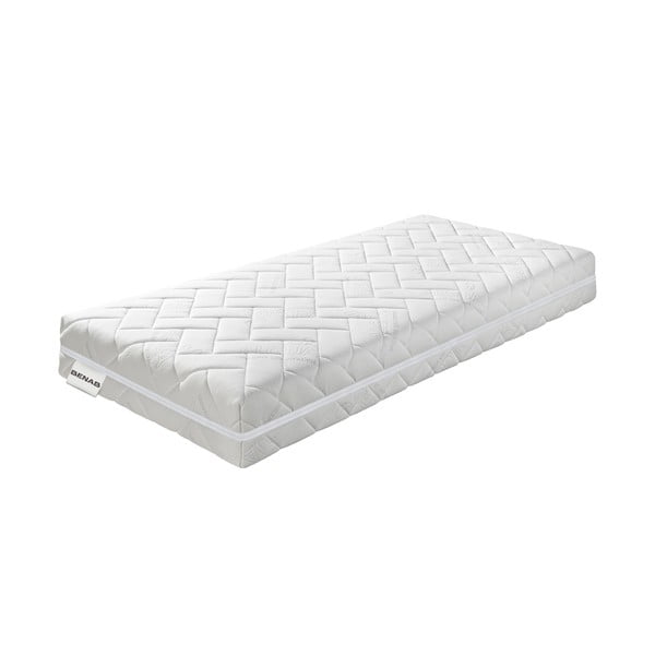 Tvrdá/středně tvrdá pružinová oboustranná matrace 100x200 cm Comfort Flow – BENAB