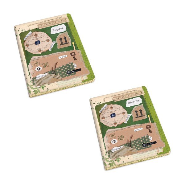 Sešity v sadě 2 ks 192 stránek formát A6 Rispetto – Kartos-image-1