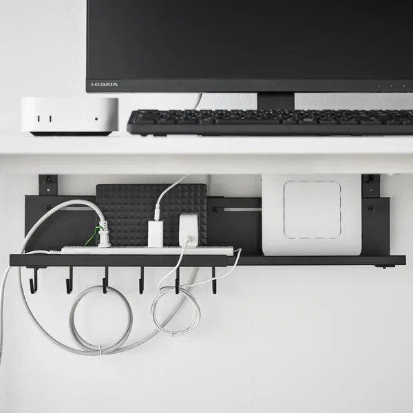 Černý kovový organizér na kabely Smart – YAMAZAKI-image-1