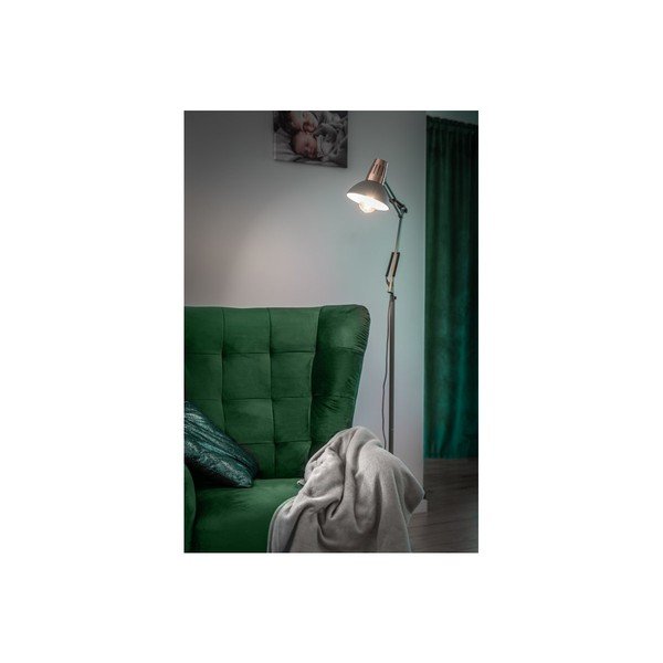 Šedá stojací lampa s kovovým stínidlem Artemia F – GTV-image-2