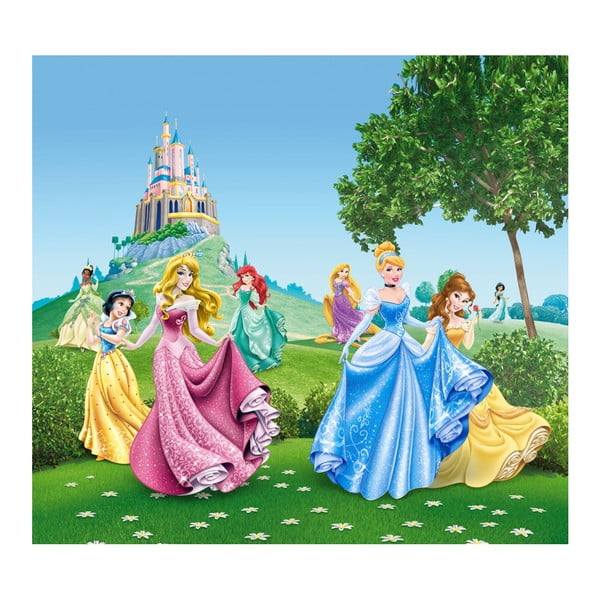 Foto závěs AG Design Disney Princezny, 160 x 180 cm