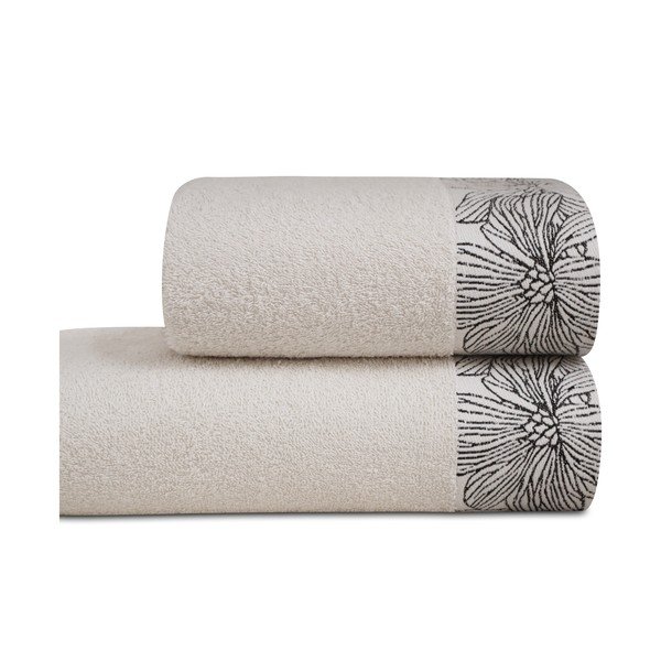 Slonovinový froté bavlněný ručník 50x100 cm Valencia – My House-image-2