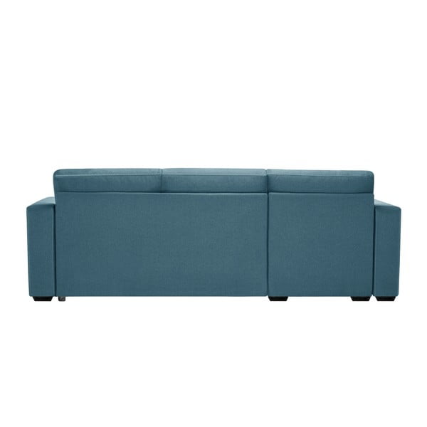 Světle tyrkysová rozkládací pohovka s úložným prostorem INTERIEUR DE FAMILLE PARIS Succès, levý roh-image-3